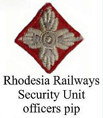 Rhodesia Railways Security Branch Pip